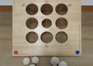 Basket nine, jeux en bois géant