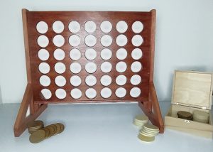 Puissance 4, jeu en bois géant